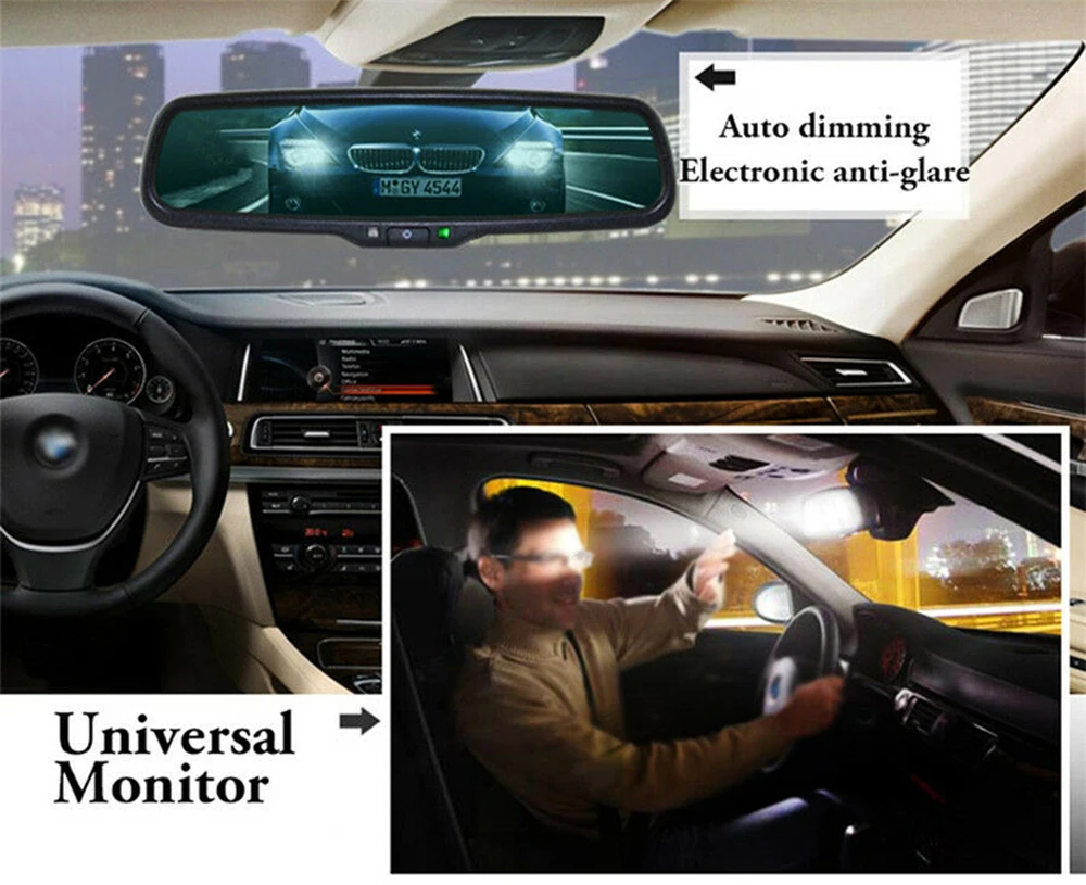 IPoster 전자 자동 디밍 눈부심 방지 자동차 백미러 브래킷, VW 골프 스코다용 No67