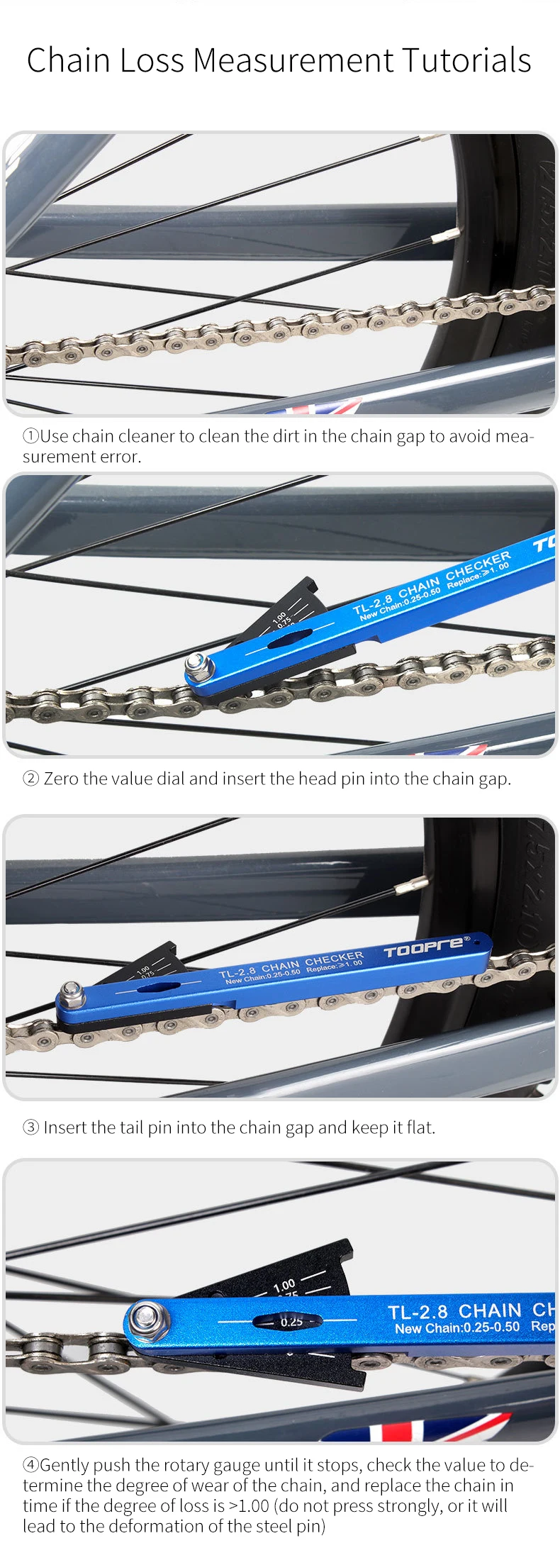 TOOPRE Bicycle Chain Wear Measuring Device - Detail 7