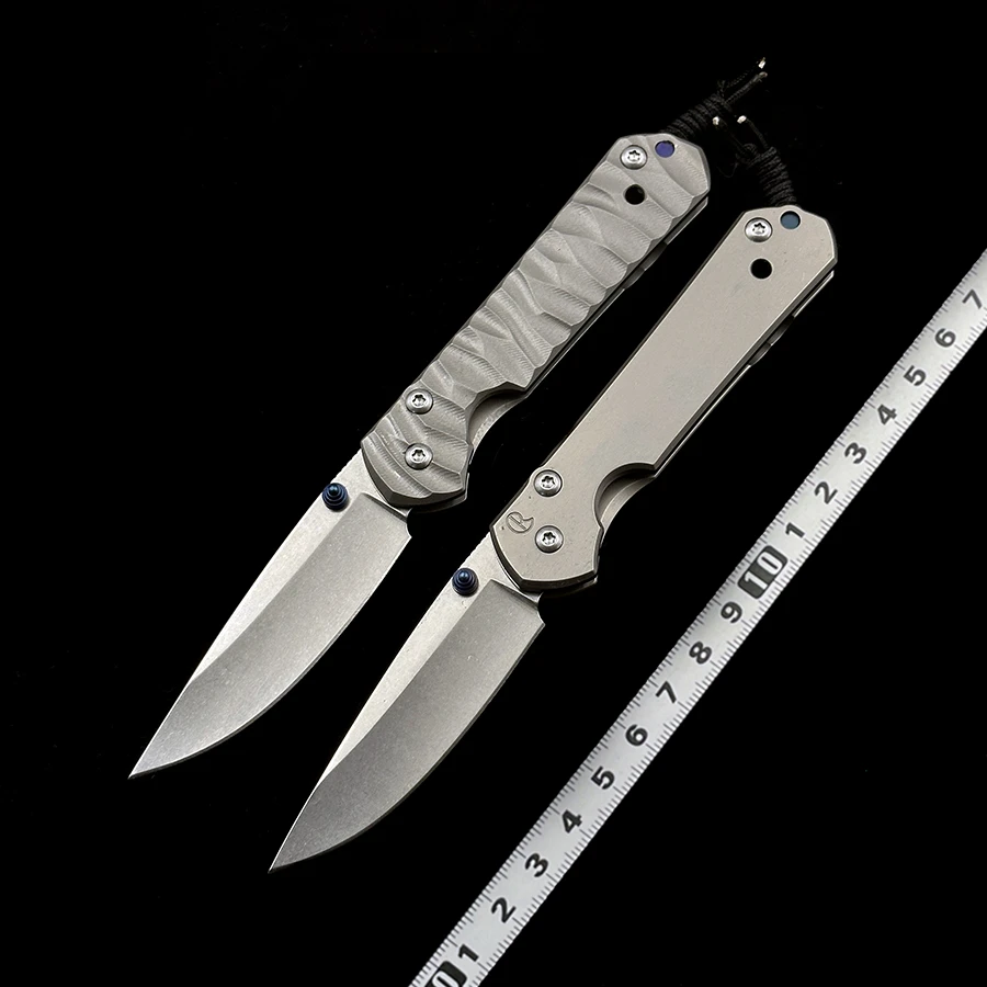 

Chris Reeve Small Inkosi Titanium Handle Folding Knife Outdoor Camping Hunting Pocket EDC Tool Knife