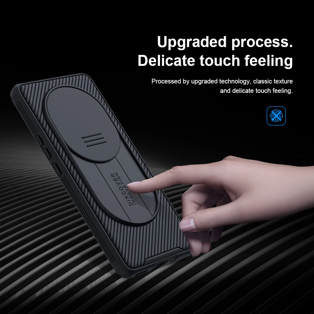 Nillkin Case For Honor Magic 4 Pro Fashion Slide Cover Protection Camera Protection Privacy 3D Texture Back Shell