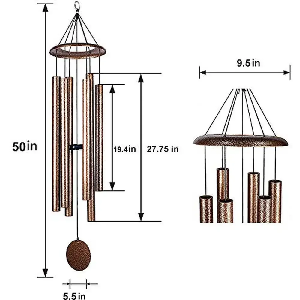 50" Church Bell Wind Chimes 4