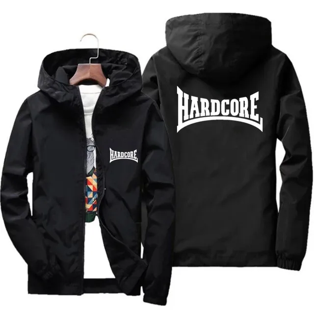 Hardcore Jacket Windbreaker Pilot Coat Men's Zipper Bomber Jackets Waterproof Quick Drying Sport Outwear 6XL 1