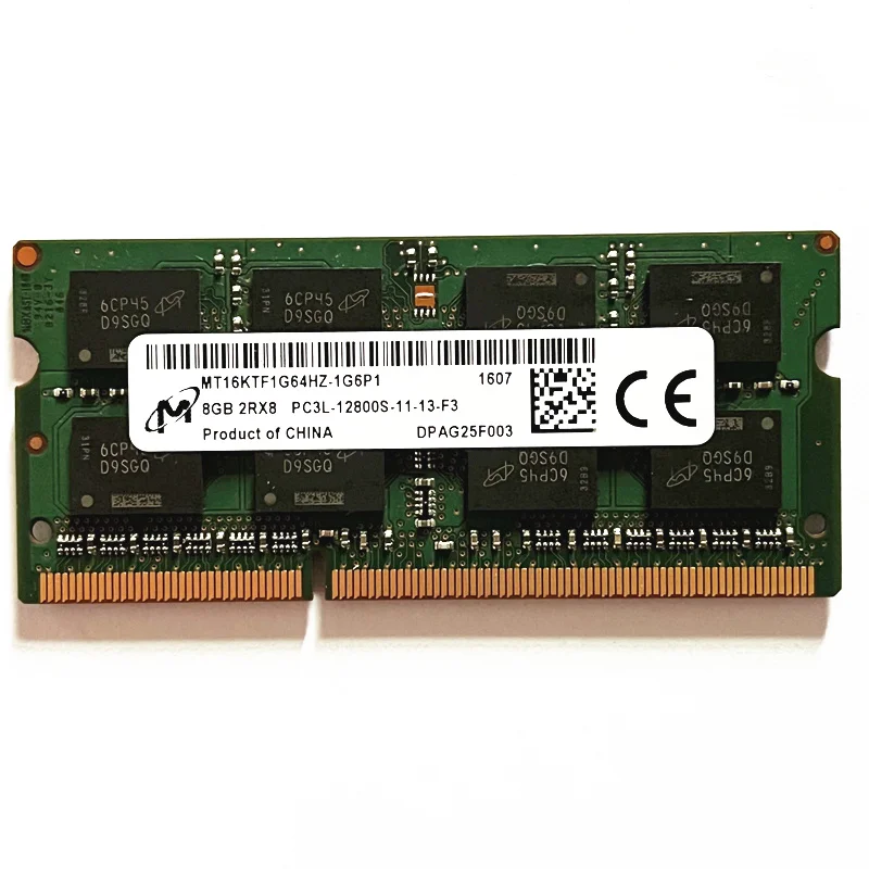 Barrette Mémoire 4Go RAM DDR3 Micron MT16KTF51264AZ-1G6M1 PC3L-12800U 1600MHz 2Rx8