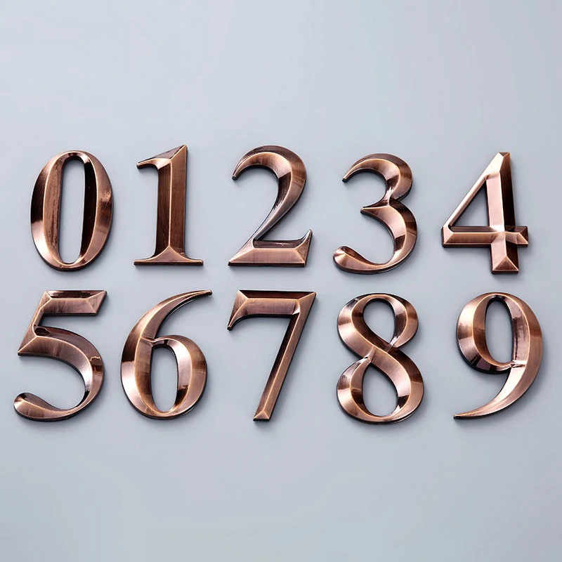 House Number Door Number Plate Home Street Mailbox Hotel Door Stickers 1x 5cm/7cm house number signs door signs house numbers number plate