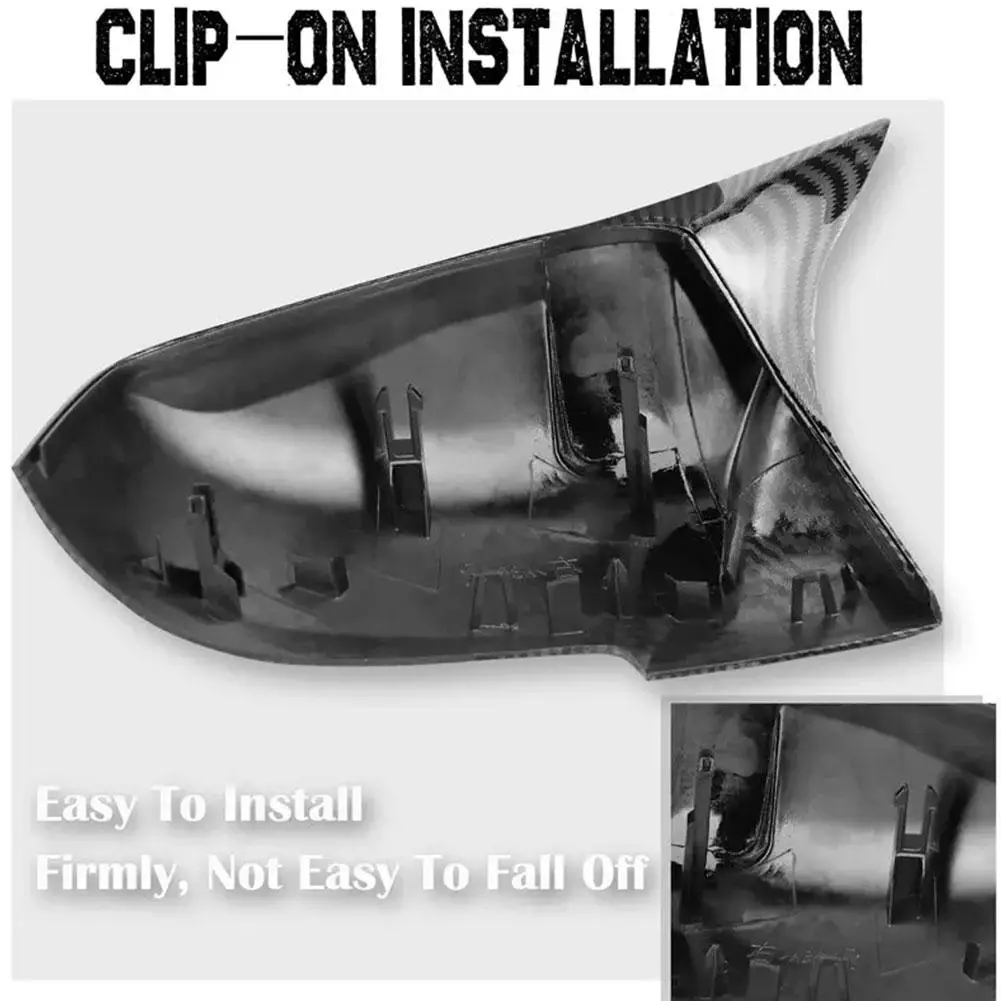 1Pair Car Rearview Mirror Case For BMW Series 1 2 3 4 X Auto Replacement Part Mirror Cover Cap Protector