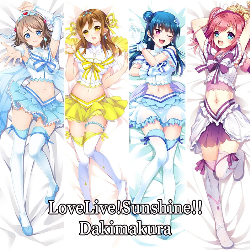 

LoveLive!Sunshine!! Watanabe You Tsushima Yoshiko Kurosawa Ruby Dakimakura Bedding Pillow Case Otaku Hugging Body Pillowcase