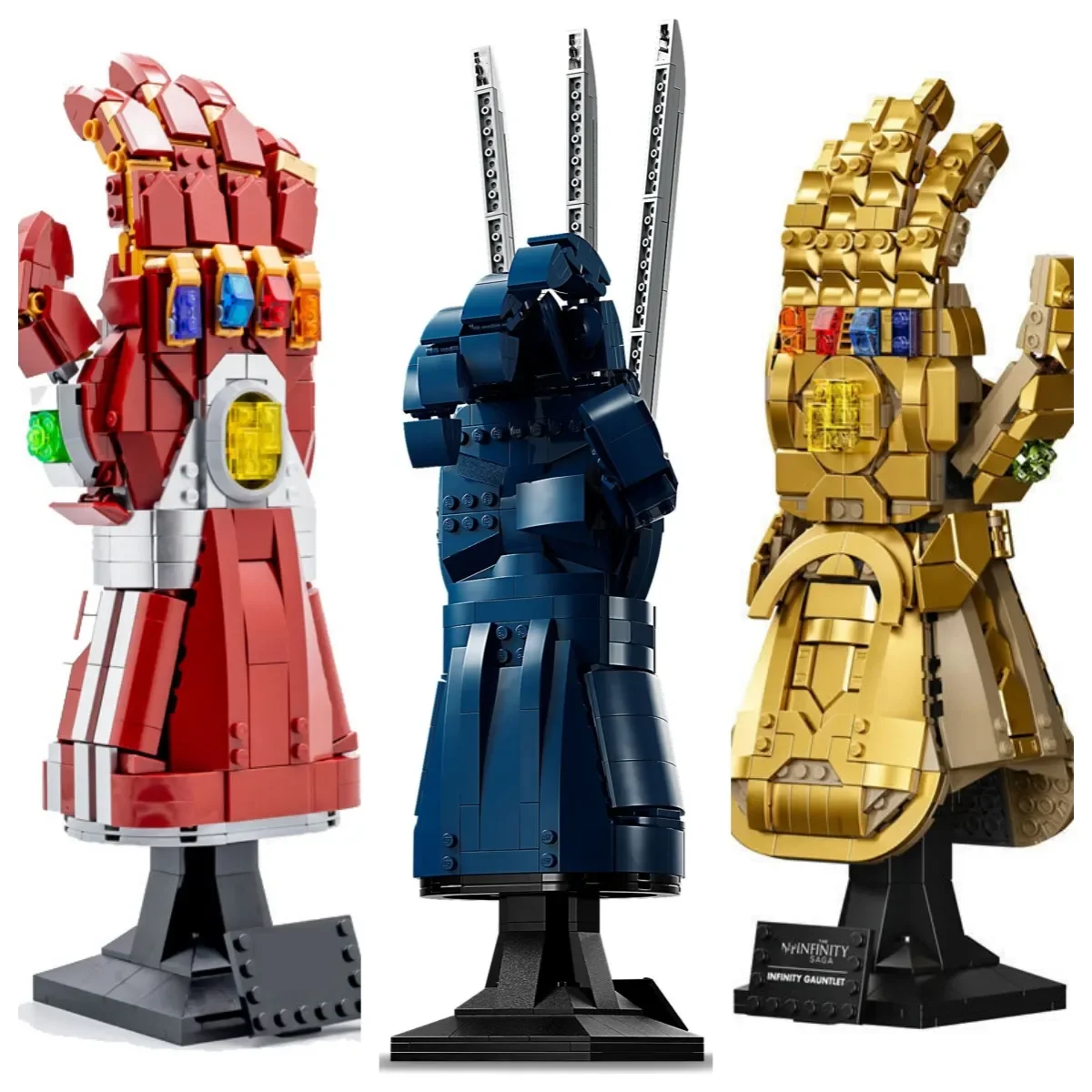 

New Wolf Gloves Claws 76250 Nano Gauntlet 76223 Infinity Glove Gauntlet Building Blocks Bricks Toys Kid Birthday Christmas Gifts
