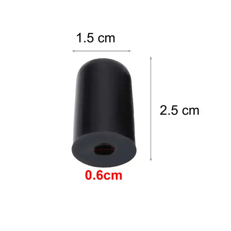 4Pcs Black rubber tip for cello endpin non slip cap instrument protector cello support parts