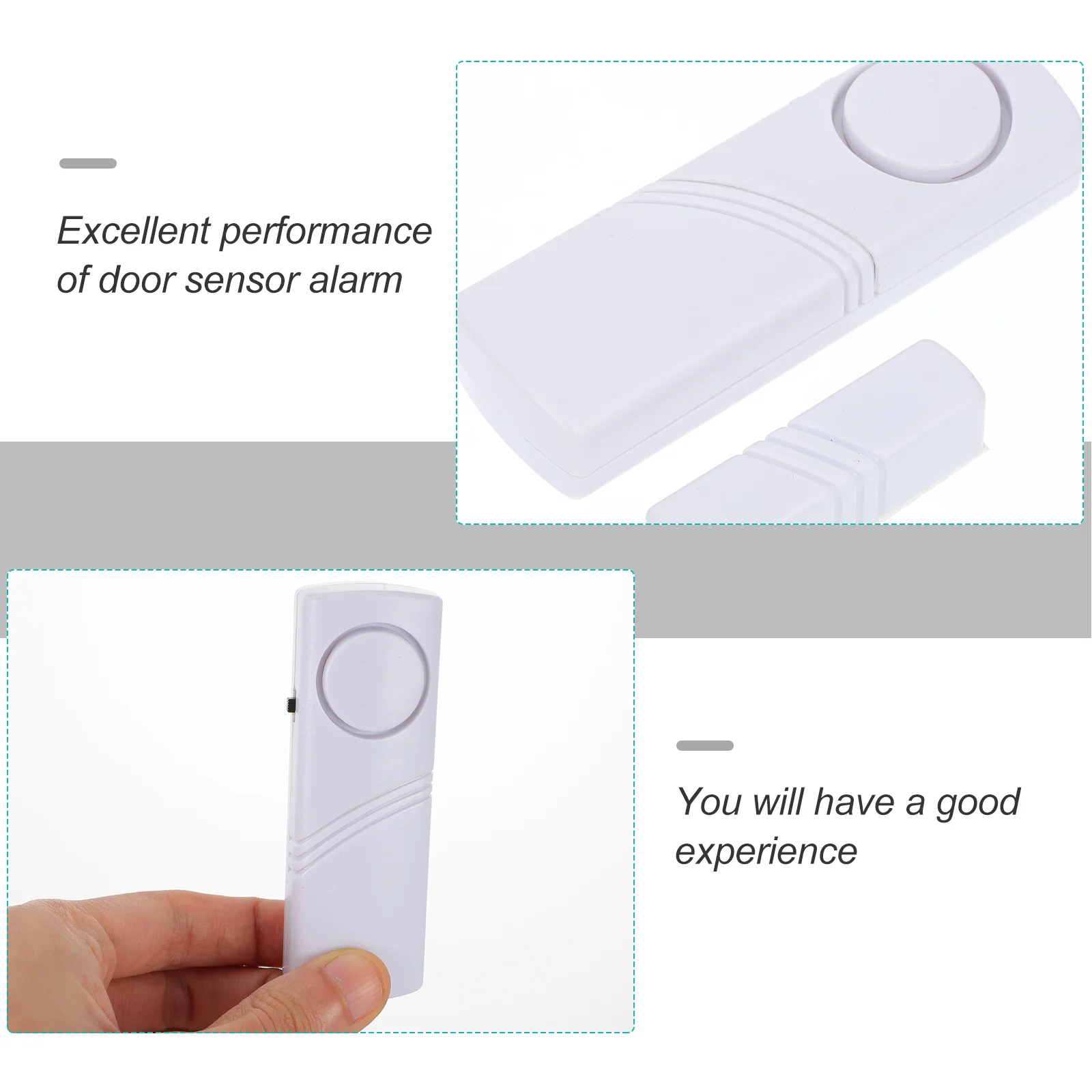 6 Pcs Devices And Sensors Door and Window Alarm Siren Compact Sound Abs Household Wireless Magnets with