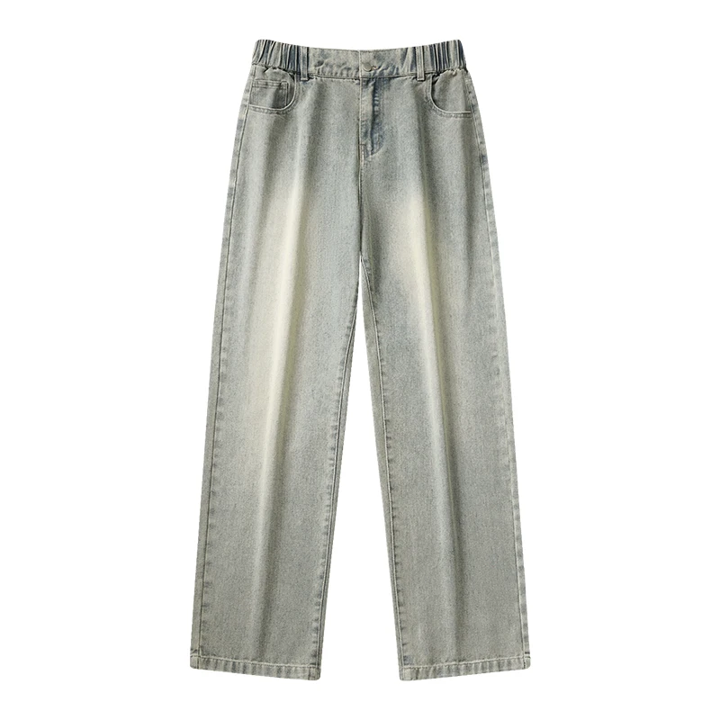 Summer Plus-size Jeans Men's Extended Version 190 Tall And Thickened 115/110cm Casual Super Long Straight Leg Mopping Pants