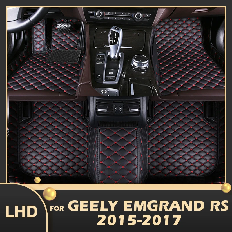 

Car Floor Mats For Geely Emgrand RS 2015 2016 2017 Custom Auto Foot Pads Automobile Carpet Cover Interior Accessories
