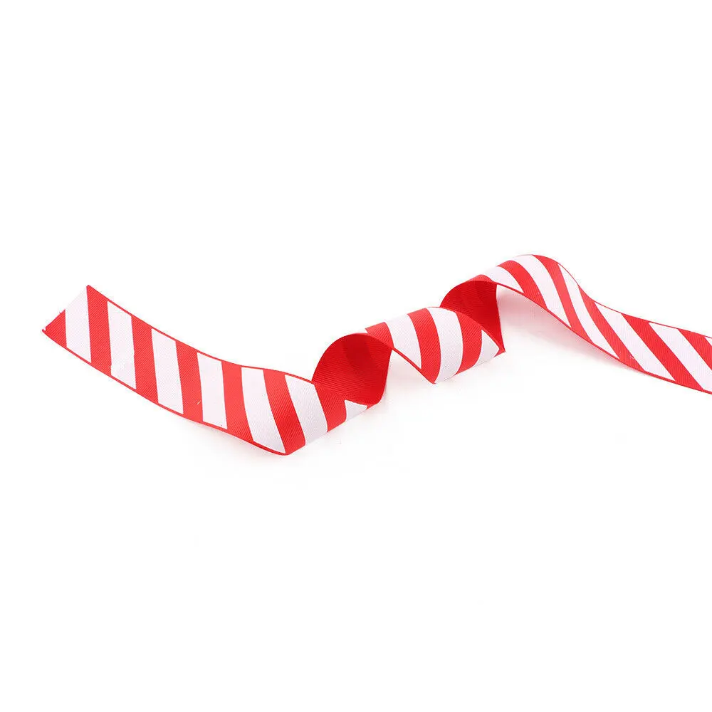 4.5M Christmas Ribbon Red White Stripes DIY Red White Candy Cane, Garland,  Gifts, Wrapping, Wreaths