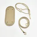 3Pcs Golden Oval