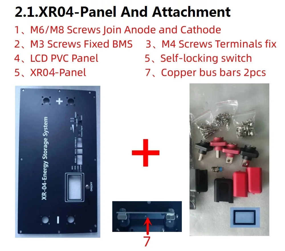 JBD BMS XR BMS Battery Case Panel Energy Storage BMS Panel