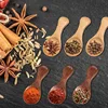 1-10PCS Mini Natural Wooden Spoons Scoop Tea Honey Coffee Condiment Salt Sugar Spoon Cooking Tools Household Kitchen Gadgets 3