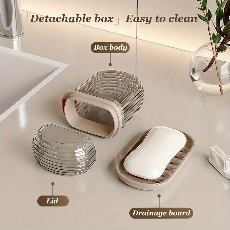 Compact and Durable Travel Toiletry Holder Set - Sealed and Dust-Proof Bathroom Storage Solution
