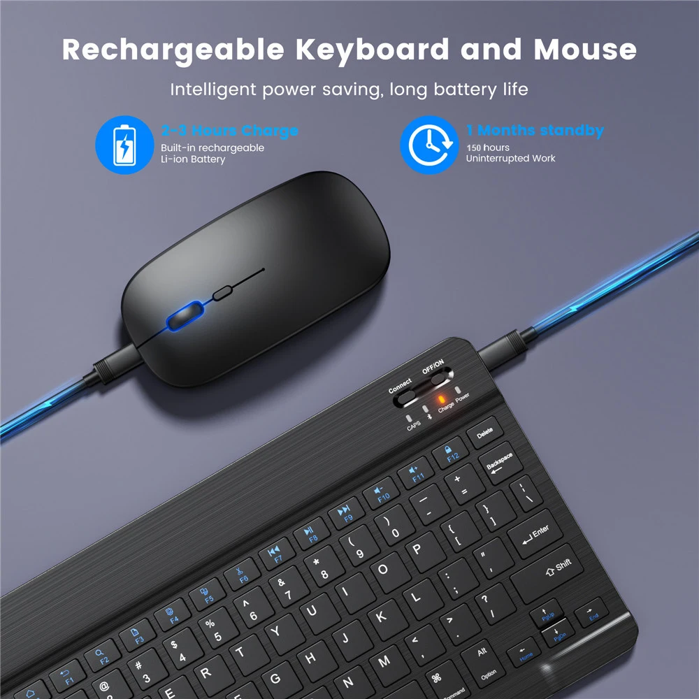 11-Inch Tablet Case with Removable Wireless Bluetooth Keyboard