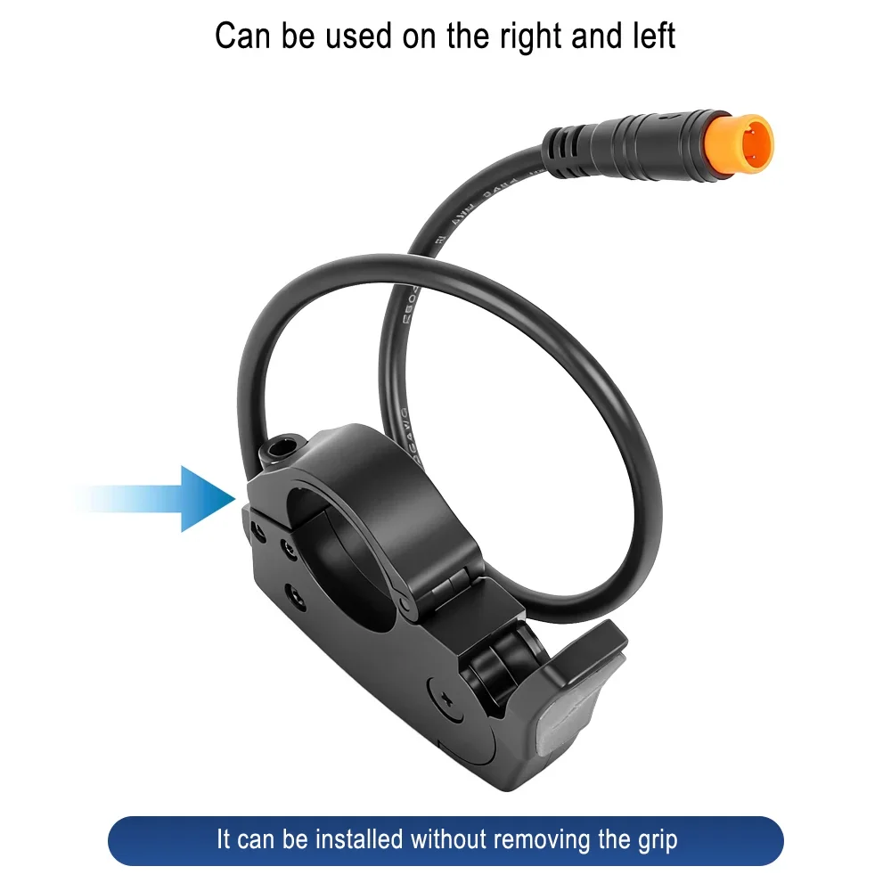 TT009 Fingerdrossel E-Bike Daumendrossel 36V 48V 60V 72V für Elektrofahrradlenker 22mm Links Rechts Roller Beschleuniger – Detail 2
