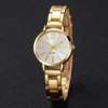 6PCS/Set Simple Scale Dial Women's Watch Fashion Gold Steel Band Quartz Watches Jewelry Set（Without Box） 4