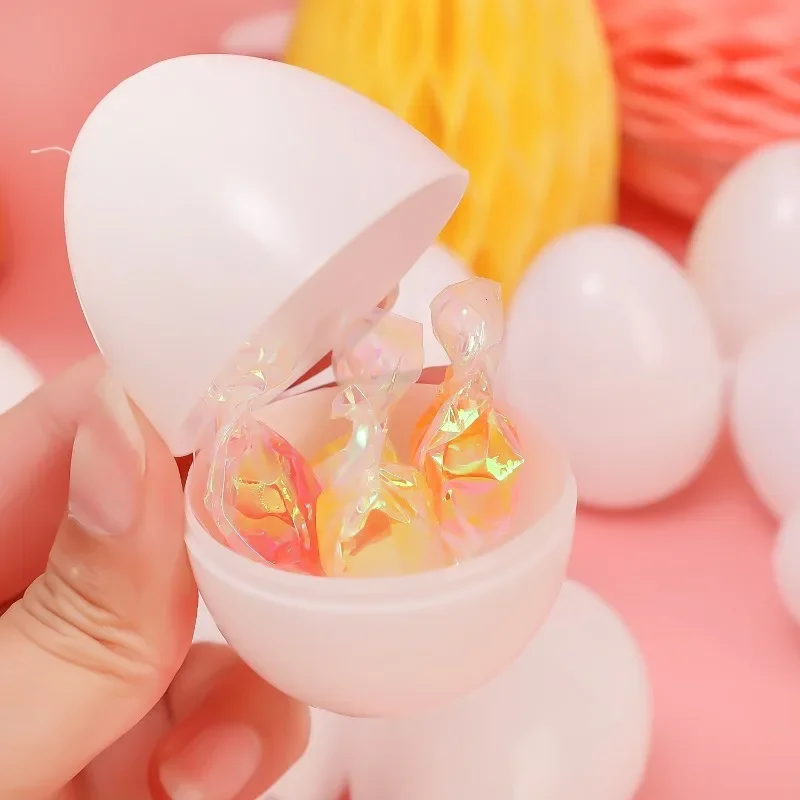 White Fillable Easter Eggs 3