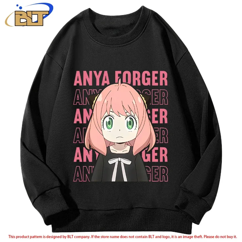 

SPY x FAMILY anime children's clothing Anya Forger printed children's sweatshirt casual sports tops for boys and girls