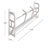 Simple Modern Door Rear Shoe Rack Magnetic Suction Non-Punching Storage Slipper Rack Wall Mounted Living Room Shoe Key Shelf 6