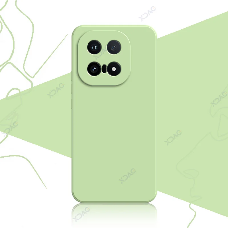 Chic Fashion Cover: Soft Square Liquid Silicone Case with Camera Protection