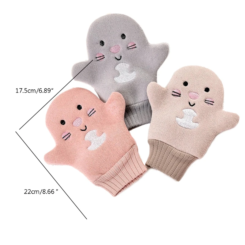 Baby Bath Gloves Creative Baby Bath Gloves Children Cartoon Cactus Bath Mitt Washcloth Scrubbing Gloves Body Clean Sponge