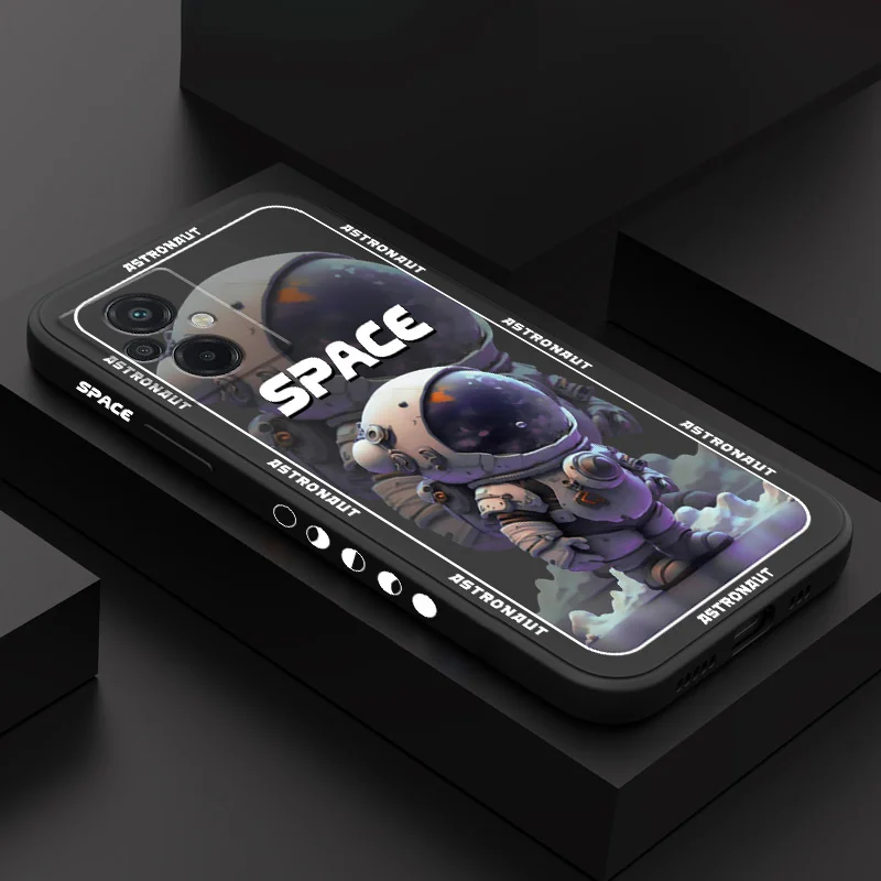 Space Astronaut Liquid Silicone Phone Case – Universal Fit