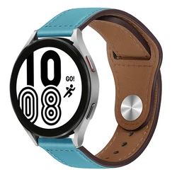Luxurious Genuine Leather Watch Band - Premium Strap Design for 20mm watch band (Turquoise 4)