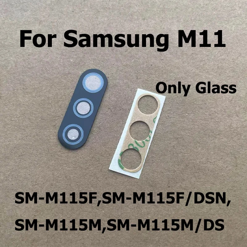 

Новая задняя камера, стеклянный объектив, Замена для Samsung Galaxy M11 SM-M115F с клейкой наклейкой, Запасная часть