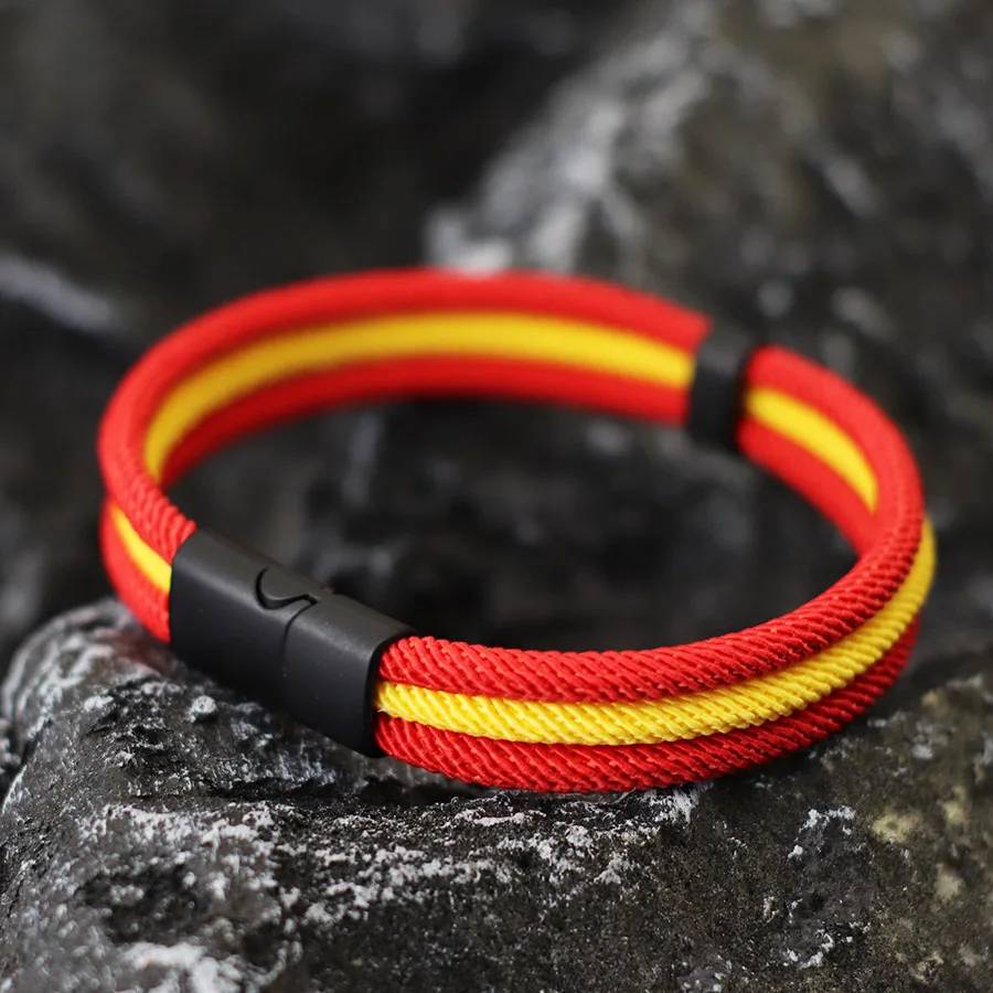 Men Milan Rope Wrap Bracelet Ukrainian Symbol