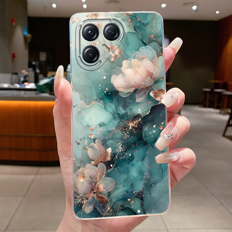 Aesthetic Luxury Soft Silicone Transparent TPU Phone Case Back Cover