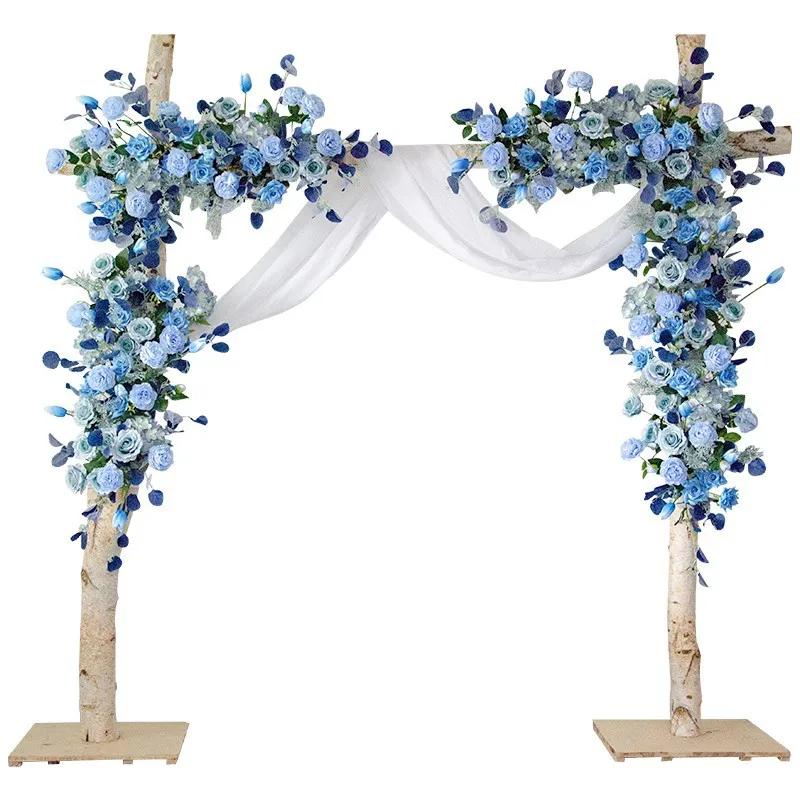 

Artificial Flower Row For Wedding Decoration Flower Arch Arrangement Photo Props Romantic Floral Background Outdoor Decor