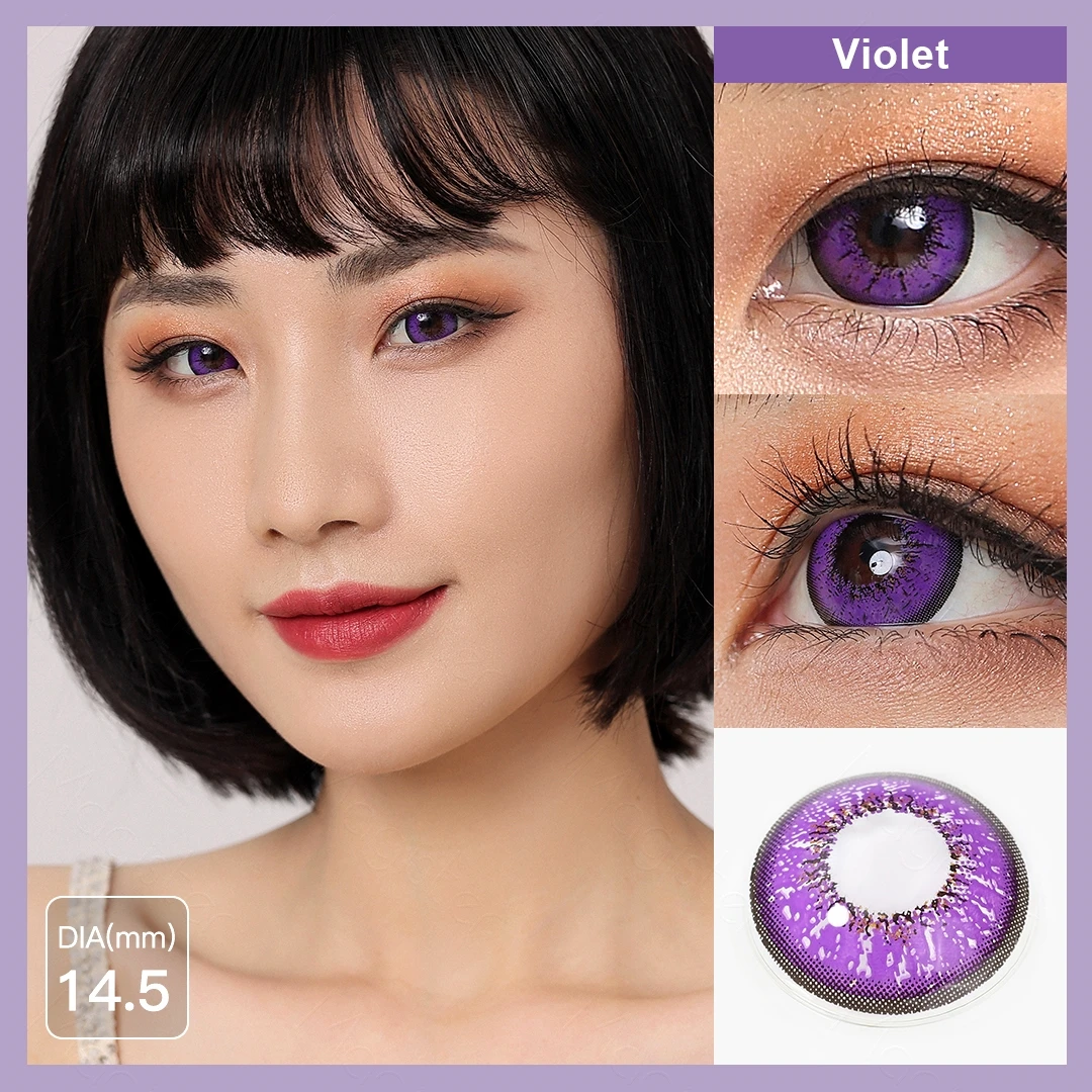 Color Contact Lenses For Eyes Anime Cosplay Colored Lenses Blue Red Multicolored Lenses Contact Lens Beauty Pupils