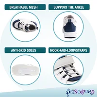 أحذية رياضية للأطفال من Princepard مع دعم للكاحل، أحذية كاجوال لتقويم العظام باللون الوردي والأزرق للأولاد والبنات مع نعل داخلي تصحيحي للأقدام المسطحة 4