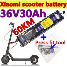 Novo 36v 30ah litium ion bateria 18650 30000mah bateria de lítio scooter elétrico para xiaomi m365 baterias bateria dedicada