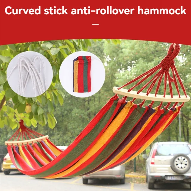Outdoor Canvas Camping Hammock 5