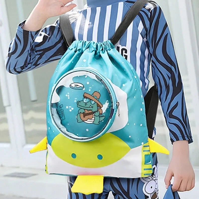 Adorable Children's Swimming Bag Waterproof Dry Wet Separation Storage Bag for Sports Shoes And Accessories Stream Crossing