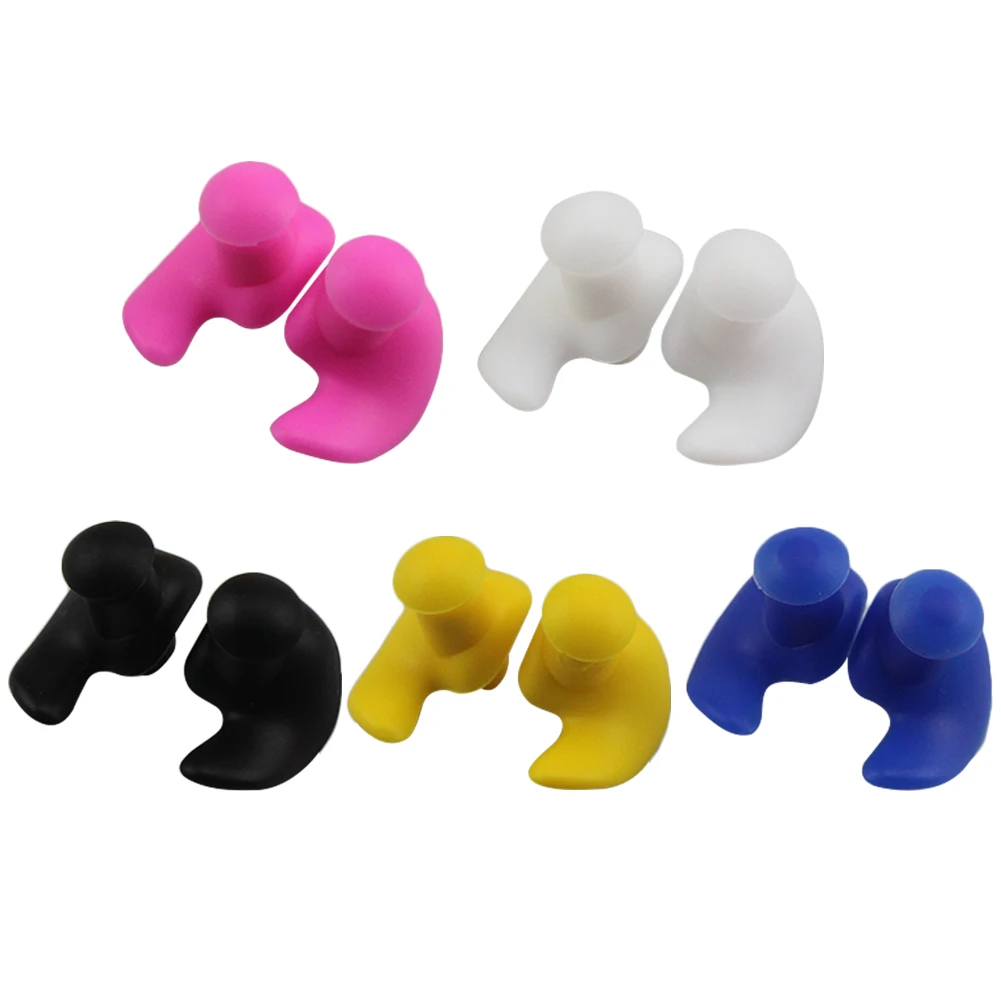 Swimming Ear Plug Diving Ear Plugs Sound Insulation Silicone Ear Protection Earplugs Noise Reduction Soft for Swimming Showering