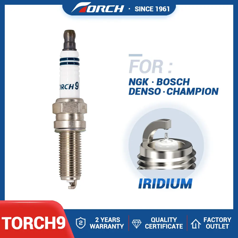 

1PCS Iridium Spark Plug TORCH9 Replace for Candle 95079/LKR8GI-8 92607/ILKR8P8 F4J163707010 CHANGAN H15T002-0700 CS75 PLUS