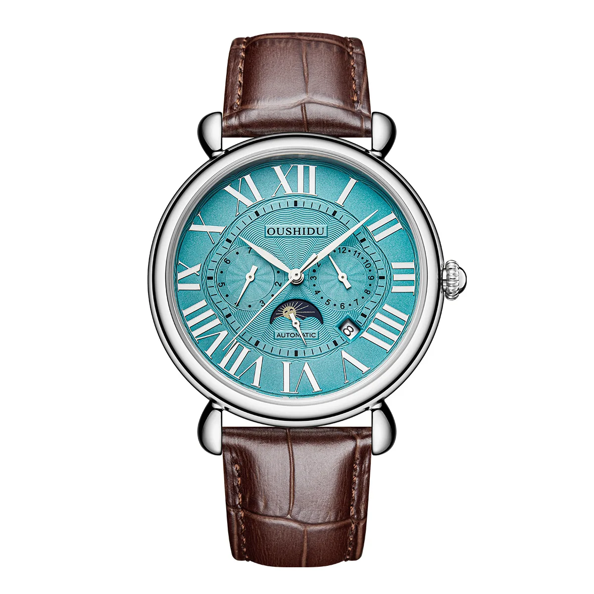 

Мужские автоматические механические часы с импортным механизмом из нержавеющей стали 316L многофункциональные водонепроницаемые часы с календарем