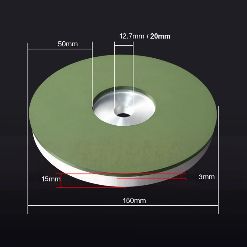

Resin Diamond Grinding Disc Sharpener Polishing Wheel 150mm for Hairdressing Scissor/Electric Clipper/Gem/Tungsten Steel Knife