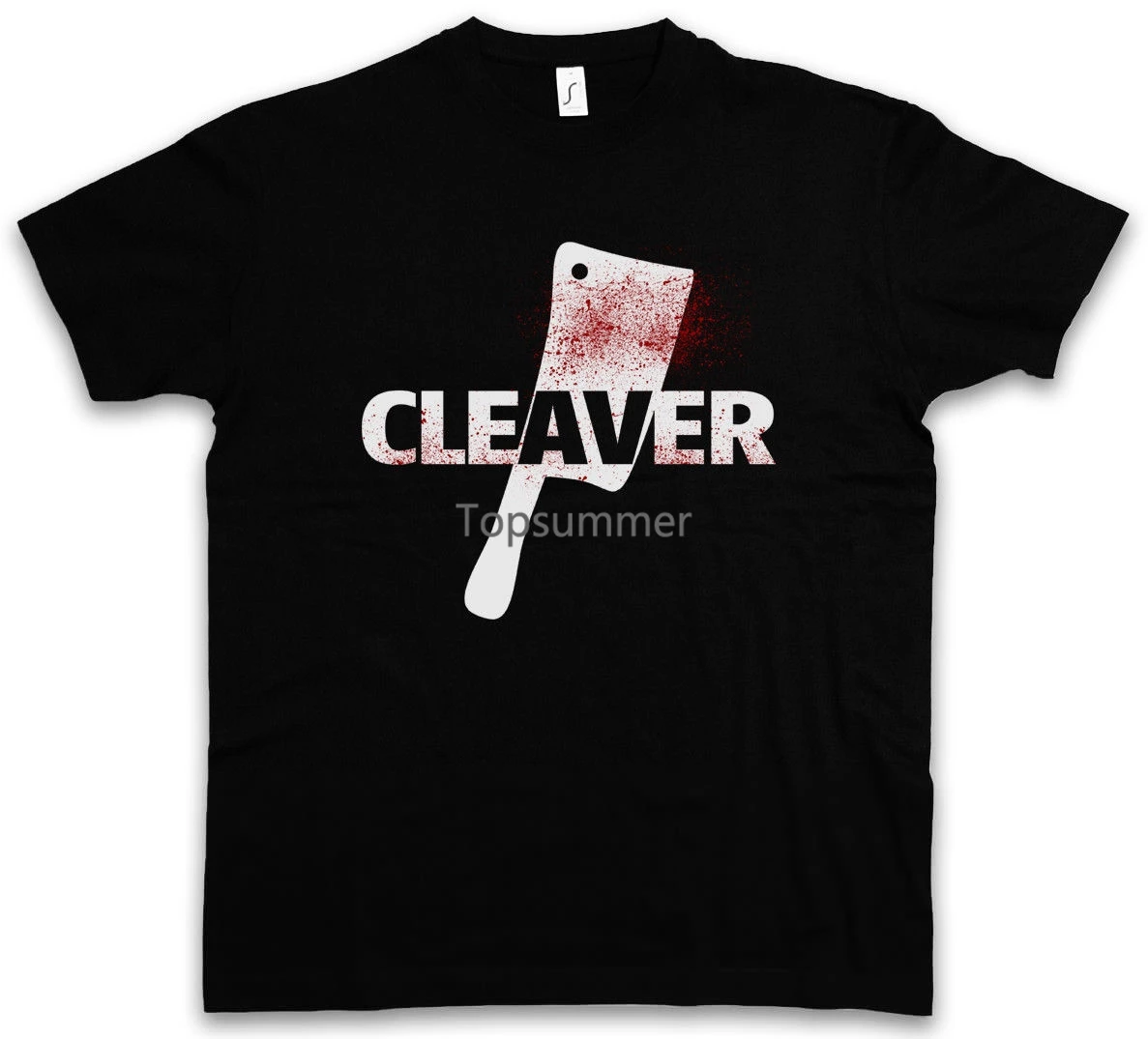 

Cleaver T Shirt Sopranos The Horror Slasher Butcher Knife Chopper Hatchet Axe