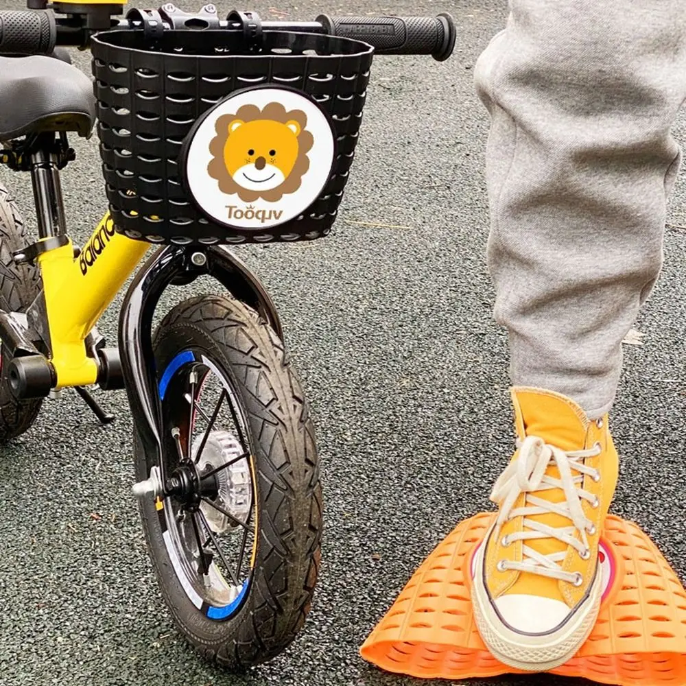 Kinder Kinder Kunststoff Fahrrad Lagerung Roller Lenker Student Vorne Korb Fahrrad Vorderen Träger Tasche Hinten Radfahren Zubehör – Detail 11