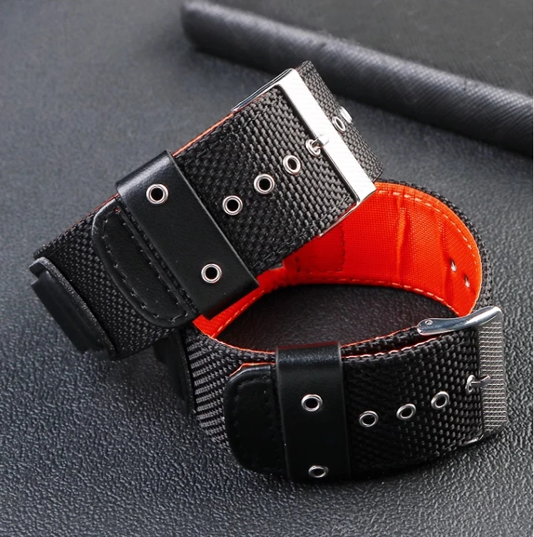 

Watch Accessories Strap Replace FOR CASIO G-SHOCK AW-591MS AW-590 AWG-M100 101 G-300 Professional Band Nylon Bracelet 16MM