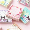 Sanrio Kuromi Kitty  Cinnamoroll Memo Pad Sticky Notes N Times Kawaii Stationery Notepad Post Office School Supplies Kids Gift 3