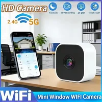 Mini caméra de fenêtre remplaçant les caméras extérieures, caméra WiFi 2,4/5 GHz, résolution 3MP, vision nocturne couleur intégrale via la fenêtre 1