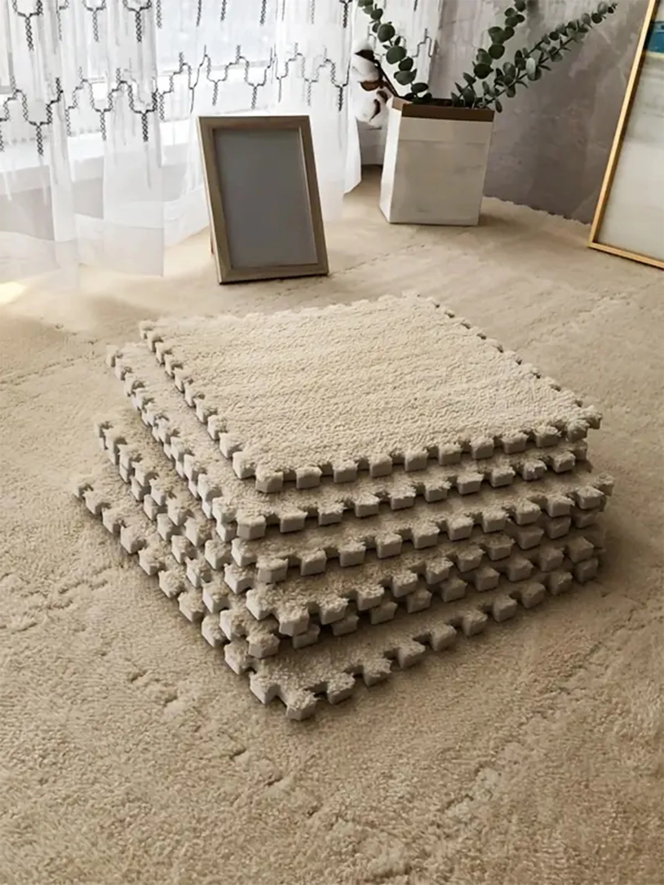 【30×30cm ３色120枚】タイルカーペット 吸音 ペット 傷防止 滑り止め 30×30cm 3色120枚】タイルカーペット 吸音 ペット 傷防止 滑り止め 30