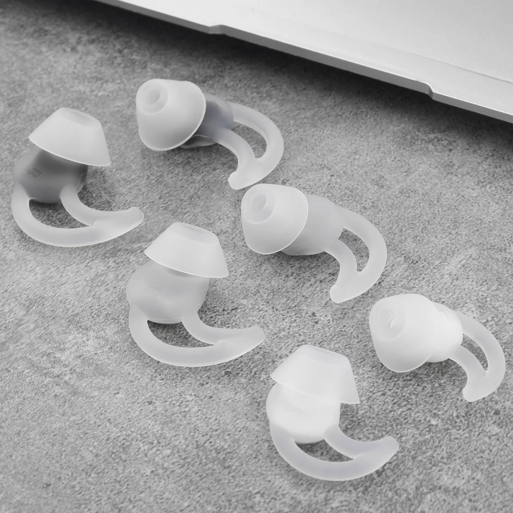 6Pcs Auricolari In Silicone Per Bose Qc30 Soundsport Wireless Qc20 Qc20I Ie2/Sie2I Auricolari Sportivi Auricolari Anti-Goccia Ear Wing Tips